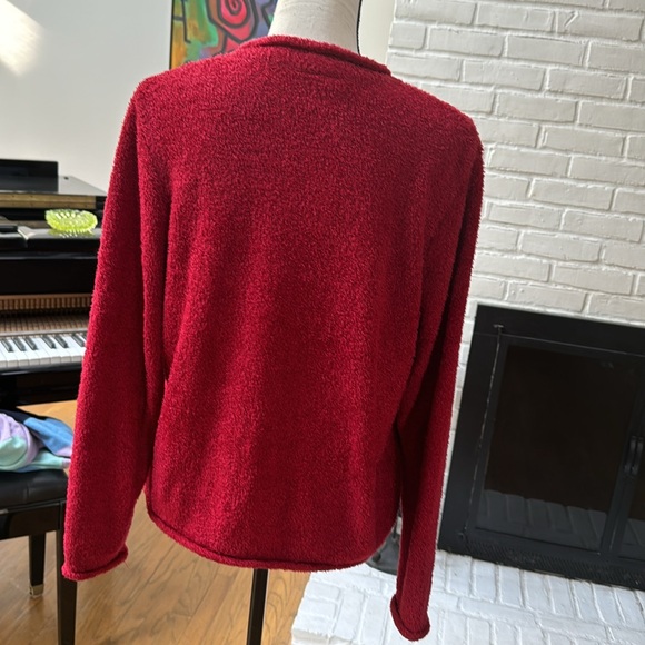 Very soft sweater L | Croft and Barrow sweater Large | red sweater L - Picture 4 of 6